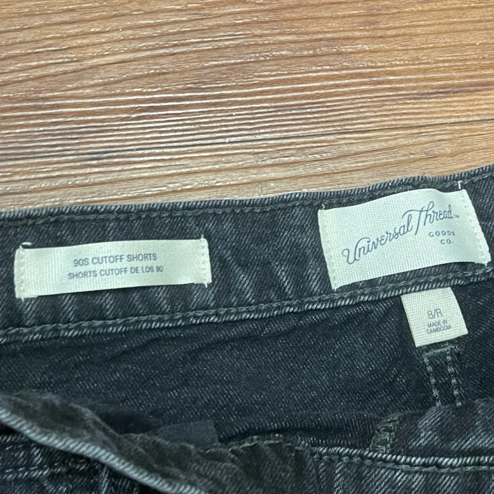 Universal Thread Black High‎ Rise Cutoff Shorts 6 90s Model Off Duty Clean Girl